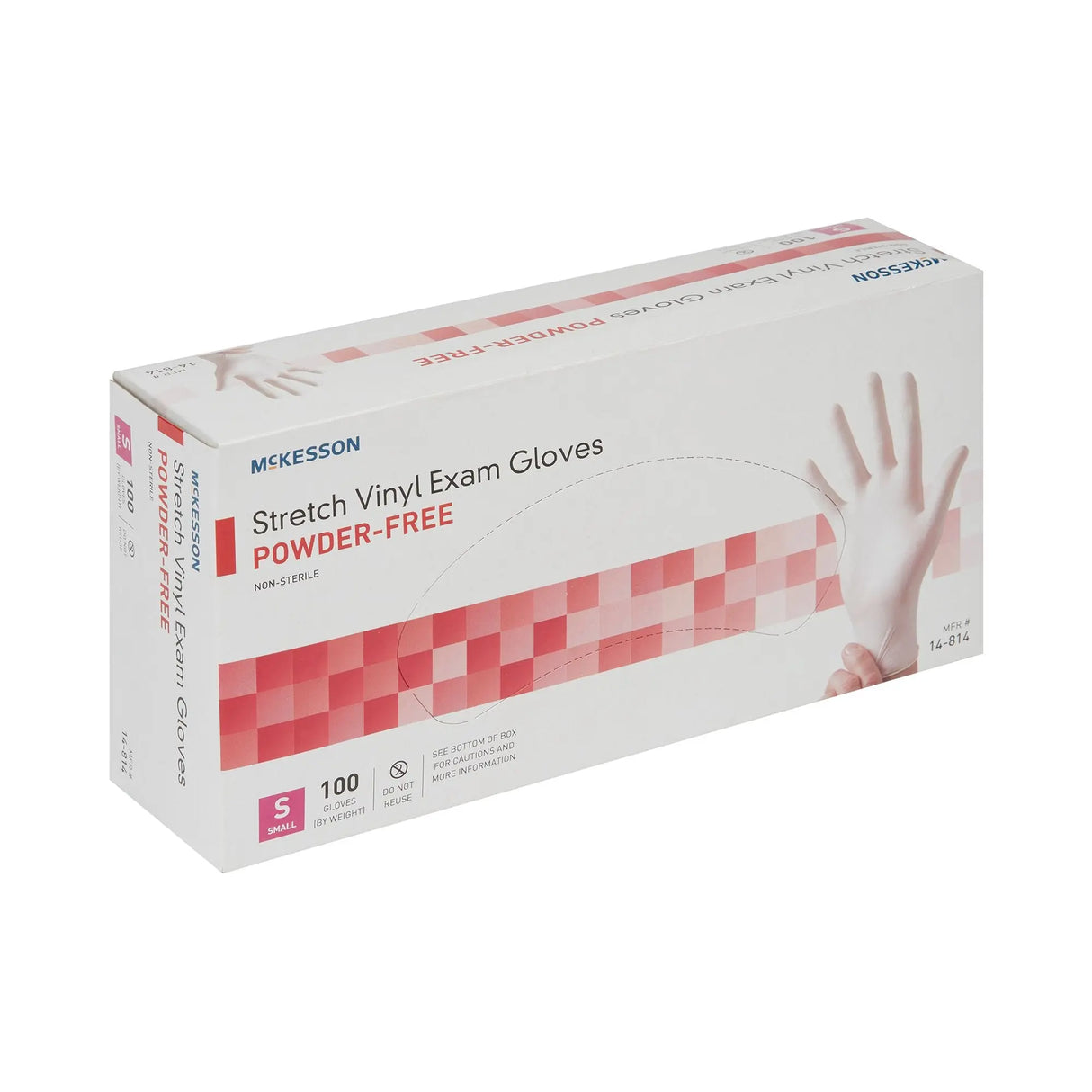 McKesson Stretch Vinyl Exam Glove, Small, Ivory McKesson