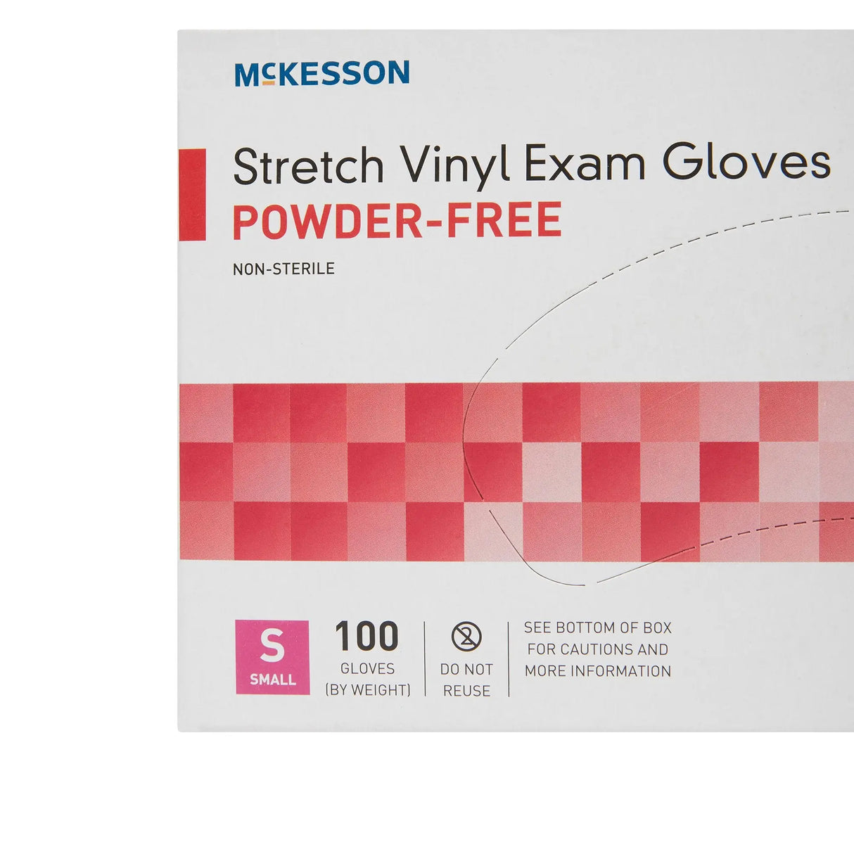 McKesson Stretch Vinyl Exam Glove, Small, Ivory McKesson