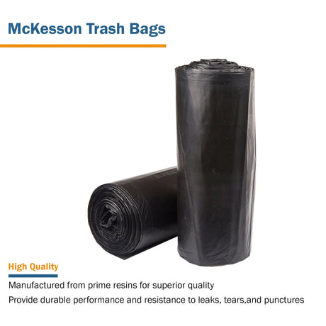 McKesson Super Heavy Duty Trash Bag, Black, 56 gal. McKesson