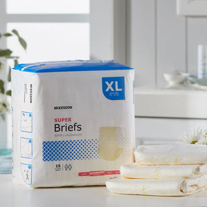 McKesson Super Moderate Absorbency Incontinence Brief, Extra Large McKesson