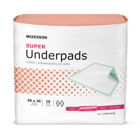 McKesson Super Moderate Absorbency Underpad, 30 x 36 Inch McKesson Super