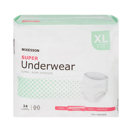 McKesson Super Moderate Absorbent Underwear, Extra Large McKesson