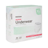 McKesson Super Moderate Absorbent Underwear, Extra Large McKesson