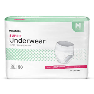 McKesson Super Moderate Absorbent Underwear, Medium McKesson