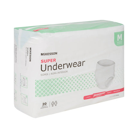 McKesson Super Moderate Absorbent Underwear, Medium McKesson