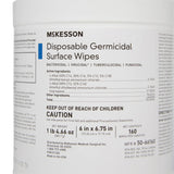 McKesson Surface Disinfectant Wipes, Large Canister McKesson