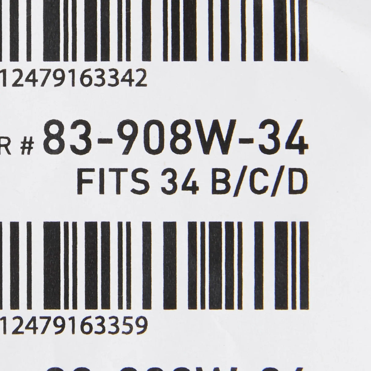 McKesson Surgi-Bra® II, 34 Inch, White McKesson