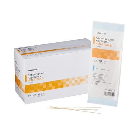 McKesson Swabsticks, Cotton-Tip, Wood Shaft, 6 Inch McKesson
