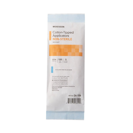 McKesson Swabsticks, Cotton-Tip, Wood Shaft, 6 Inch McKesson