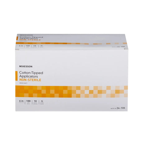 McKesson Swabsticks, Cotton-Tip, Wood Shaft, 6 Inch McKesson
