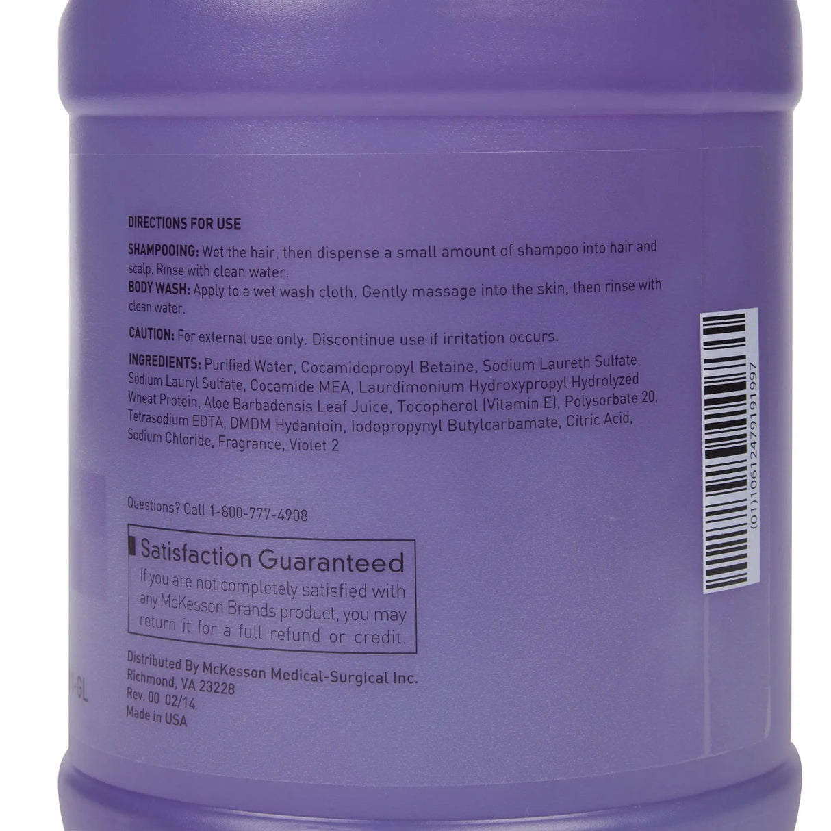 McKesson Tearless Shampoo and Body Wash, Lavender Scent, 1 gal Jug McKesson