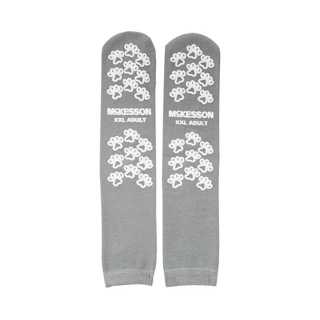 McKesson Terries™ Adult Slipper Socks, 2X-Large, Gray McKesson Terries™