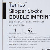 McKesson Terries™ Adult Slipper Socks, 2X-Large, Gray McKesson Terries™