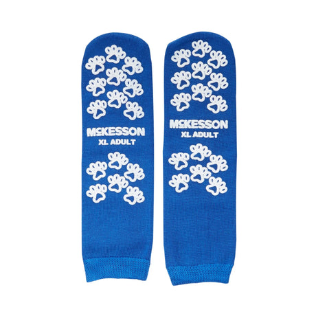 McKesson Terries™ Adult Slipper Socks, X-Large, Royal Blue McKesson Terries™