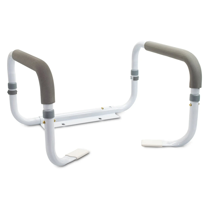 McKesson Toilet Safety Rail, White Steel, Width-Adjustable McKesson
