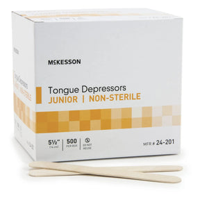 McKesson Tongue Depressor, Wide Blade, Non-Sterile, Junior McKesson