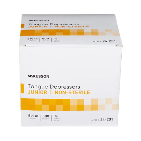 McKesson Tongue Depressor, Wide Blade, Non-Sterile, Junior McKesson