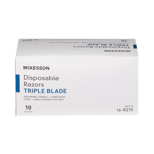 McKesson Triple Blade Disposable Razors McKesson