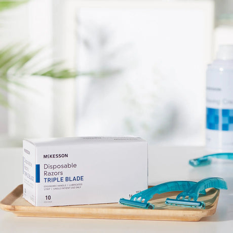 McKesson Triple Blade Disposable Razors McKesson