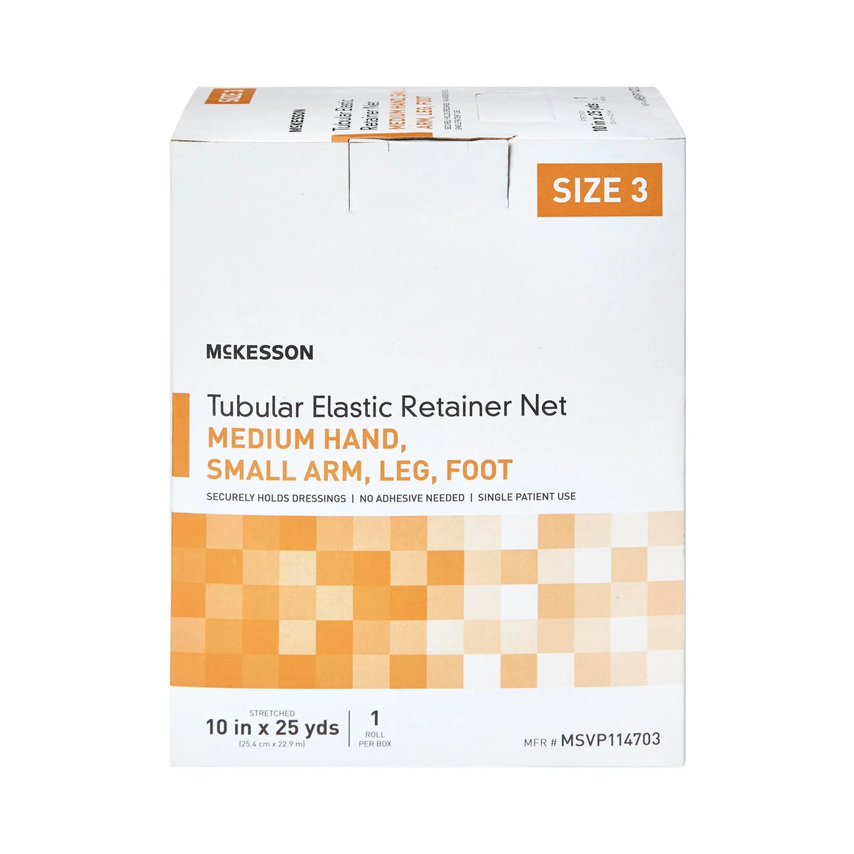 McKesson Tubular Bandage, 10 Inch x 25 Yard, Size 3 McKesson