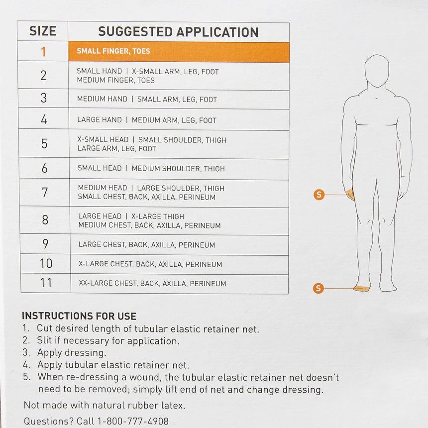McKesson Tubular Bandage, Size 1, 25 Yard McKesson