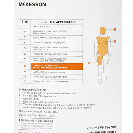 McKesson Tubular Bandage, Size 8, 25 Yard McKesson
