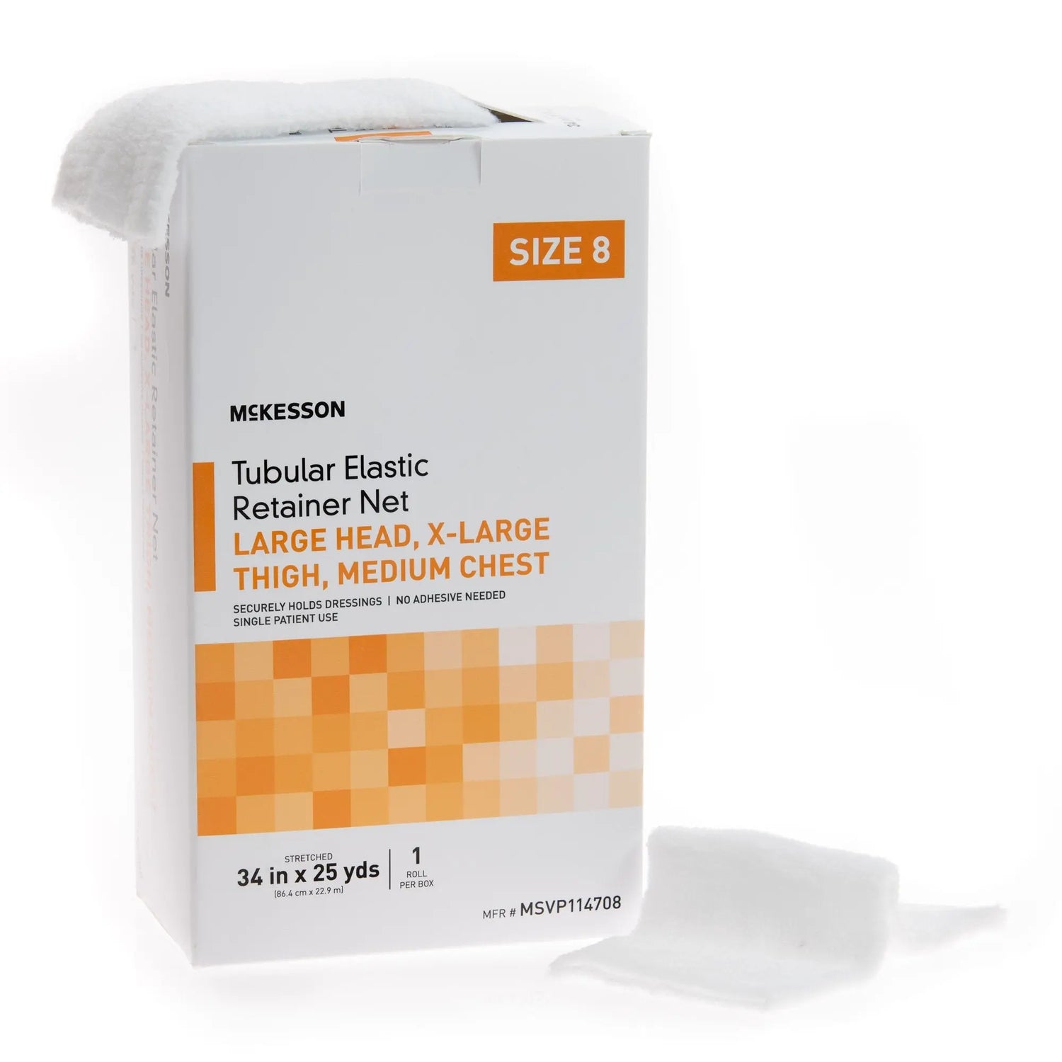 McKesson Tubular Bandage, Size 8, 25 Yard McKesson