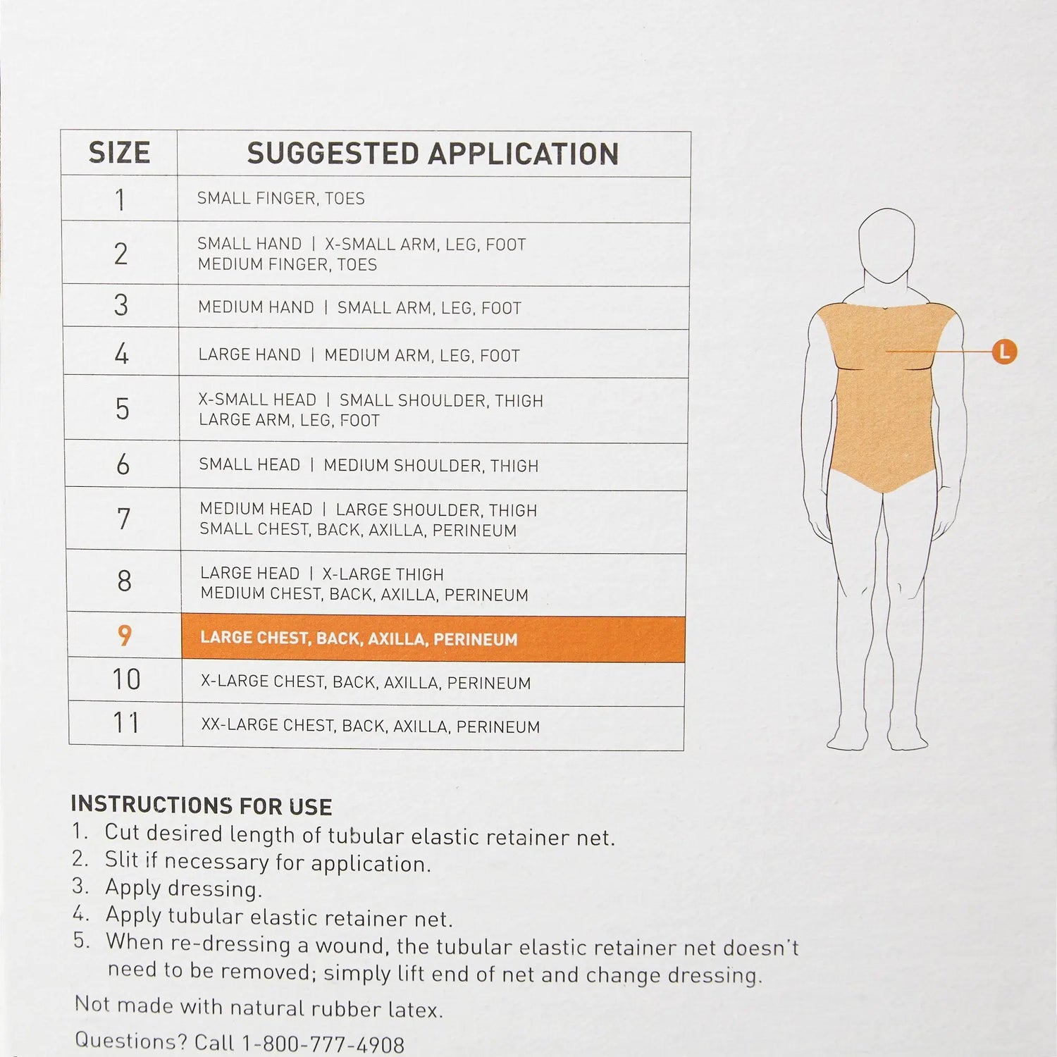 McKesson Tubular Bandage, Size 9, 25 Yard McKesson