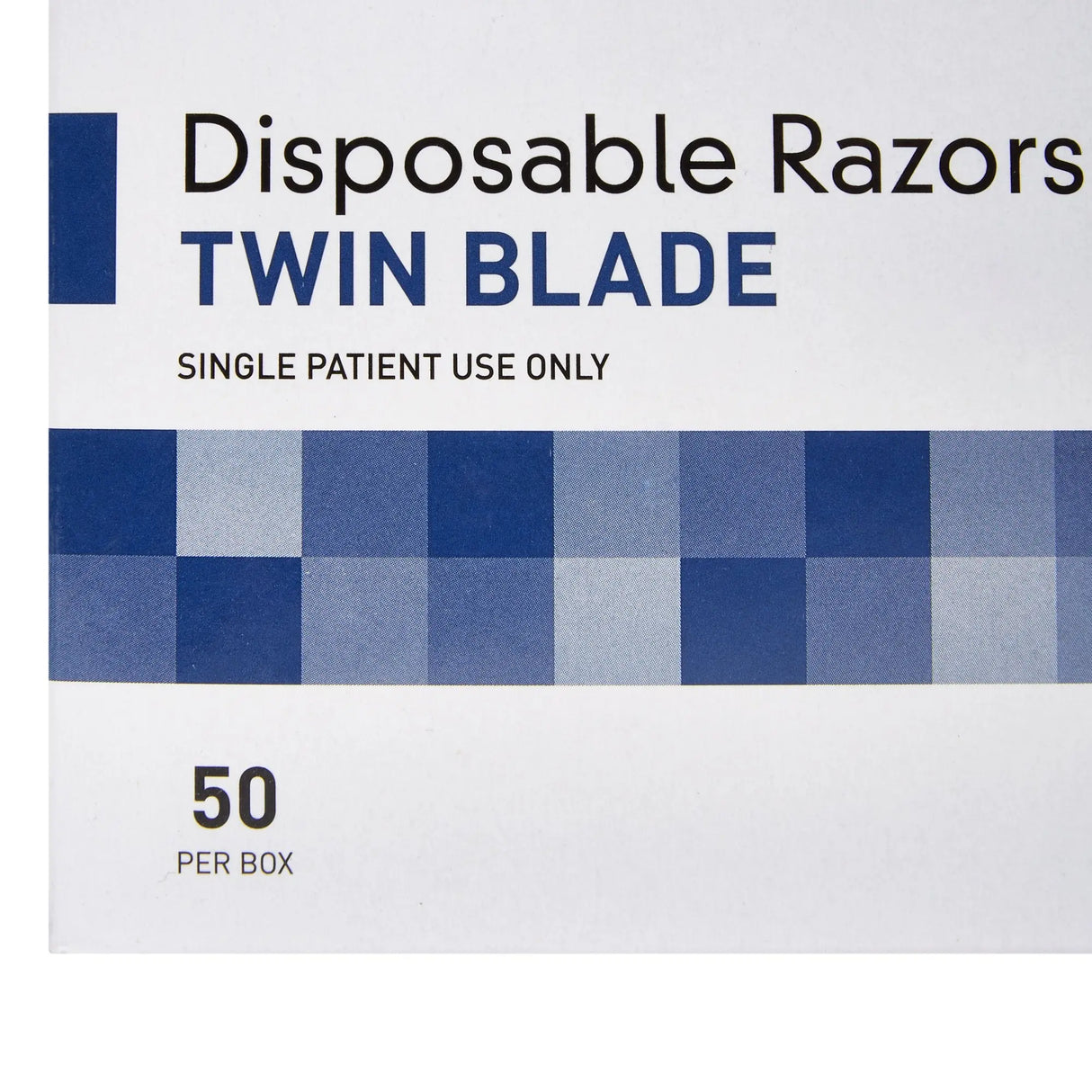 McKesson Twin-Blade Disposable Razor, Blue McKesson