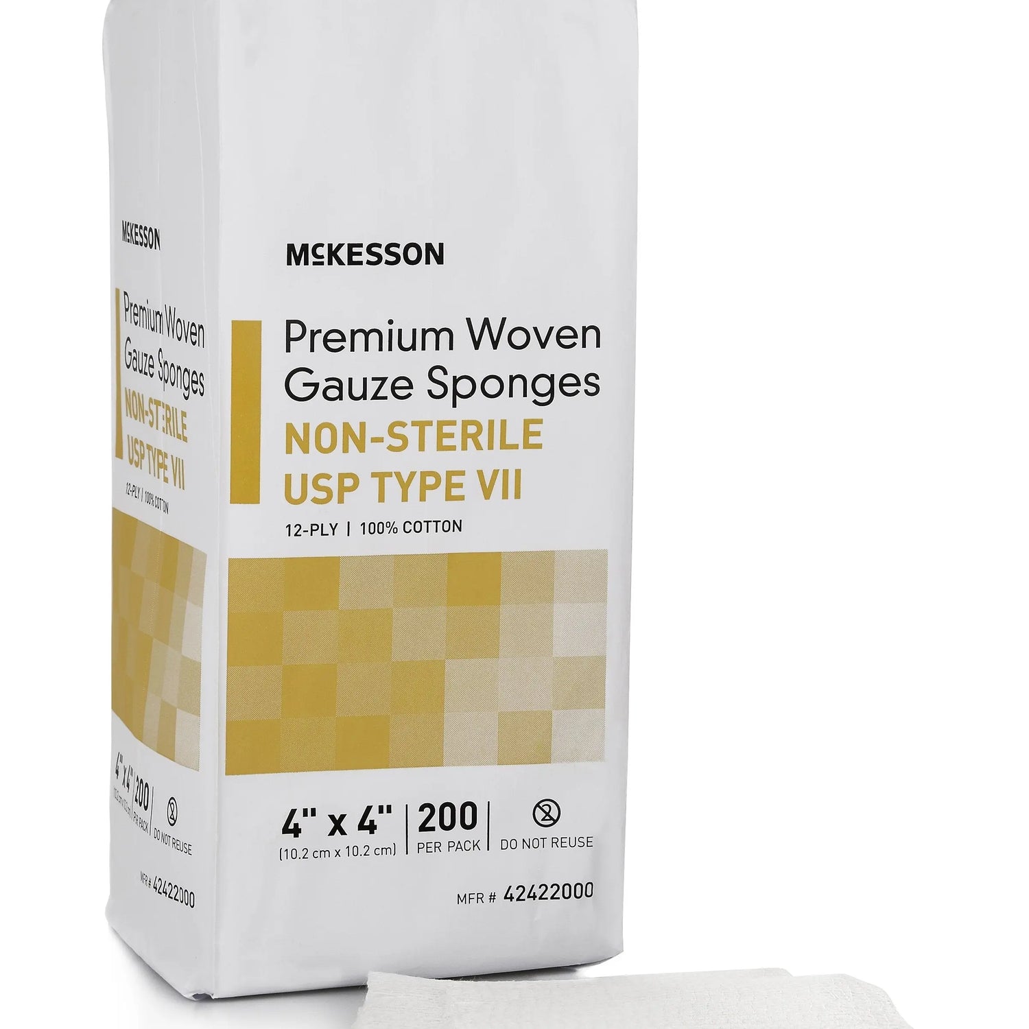 McKesson USP Type VII Gauze Sponge, 4 x 4 Inch, 12-Ply McKesson