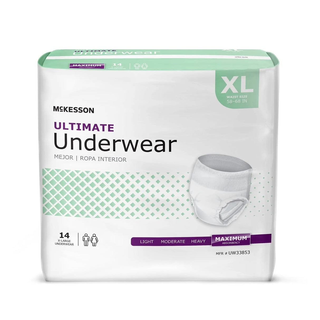 McKesson Ultimate Maximum Absorbent Underwear, Extra Large McKesson