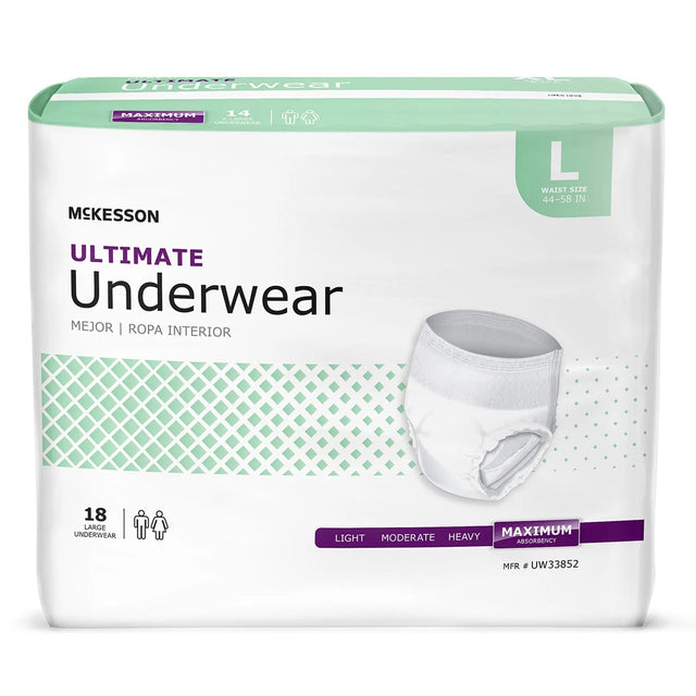 McKesson Ultimate Maximum Absorbent Underwear, Large McKesson