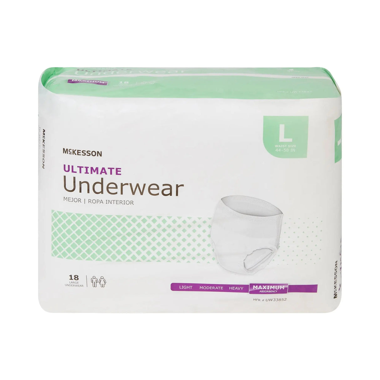 McKesson Ultimate Maximum Absorbent Underwear, Large McKesson