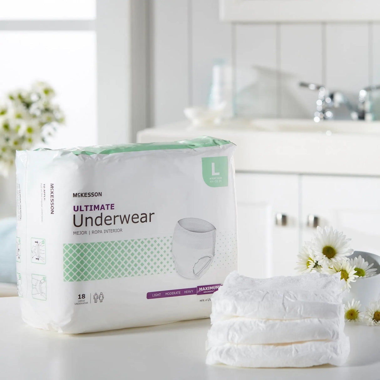 McKesson Ultimate Maximum Absorbent Underwear, Large McKesson