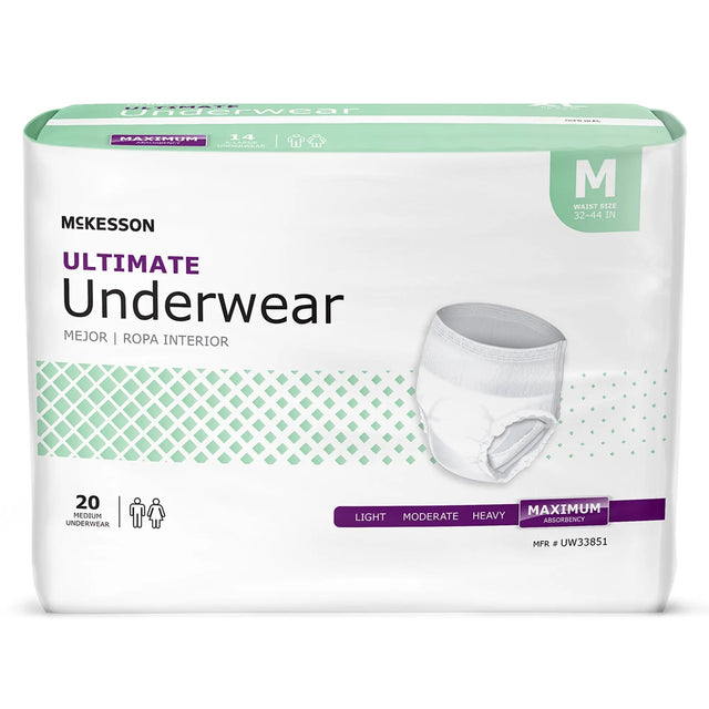 McKesson Ultimate Maximum Absorbent Underwear, Medium McKesson