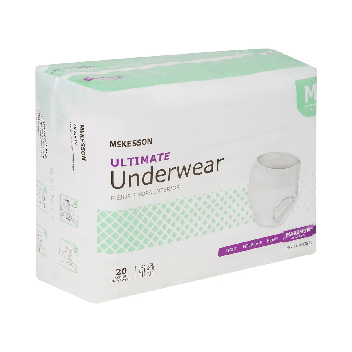 McKesson Ultimate Maximum Absorbent Underwear, Medium McKesson