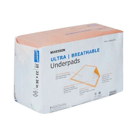 McKesson Ultra Breathable Heavy Absorbency Low Air Loss Underpad, 23 x 36 Inch McKesson Ultra Breathable