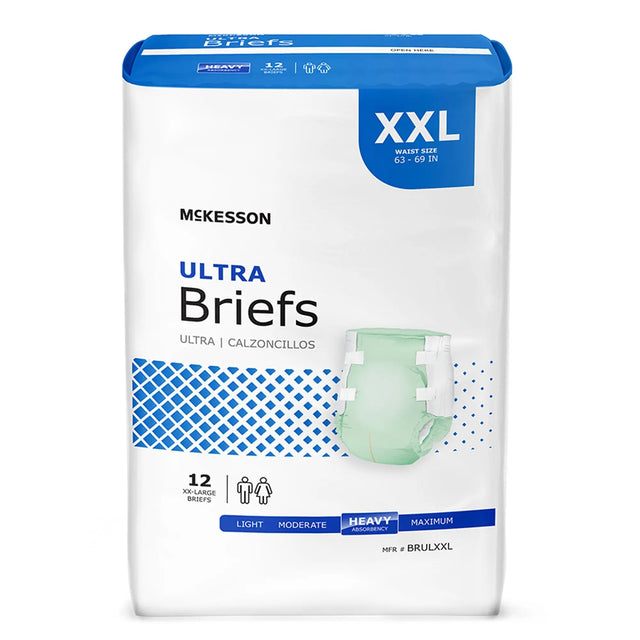 McKesson Ultra Heavy Absorbency Incontinence Brief, 2X-Large McKesson Ultra