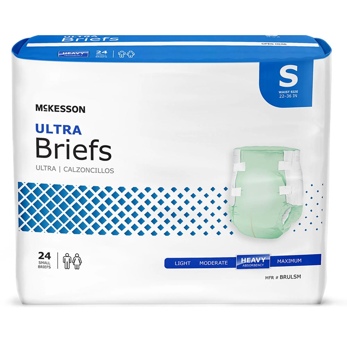 McKesson Ultra Heavy Absorbency Incontinence Brief, Small McKesson Ultra