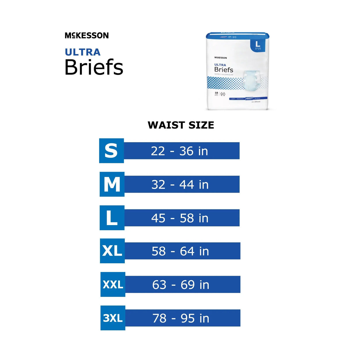 McKesson Ultra Heavy Absorbency Incontinence Brief, Small McKesson Ultra