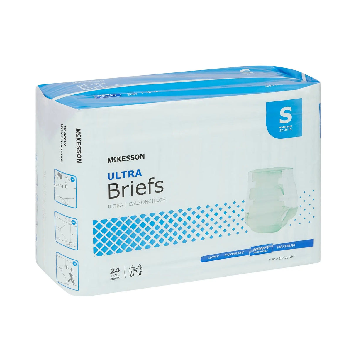 McKesson Ultra Heavy Absorbency Incontinence Brief, Small McKesson Ultra