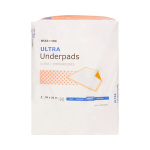 McKesson Ultra Heavy Absorbency Underpad, 36 x 36 Inch McKesson Ultra