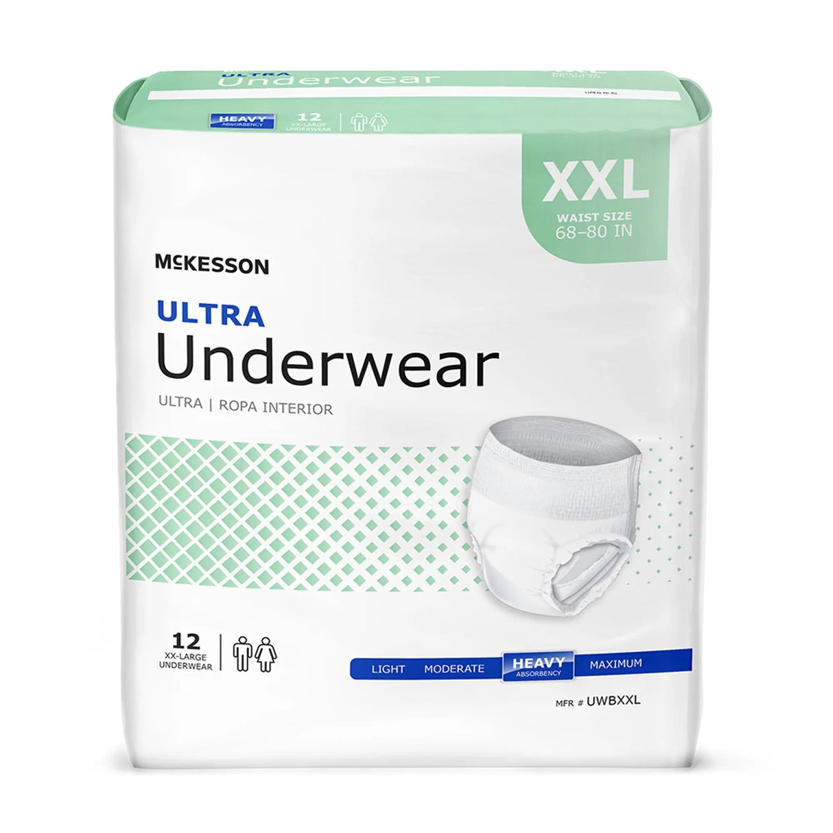 McKesson Ultra Heavy Absorbent Underwear, 2X-Large McKesson Ultra