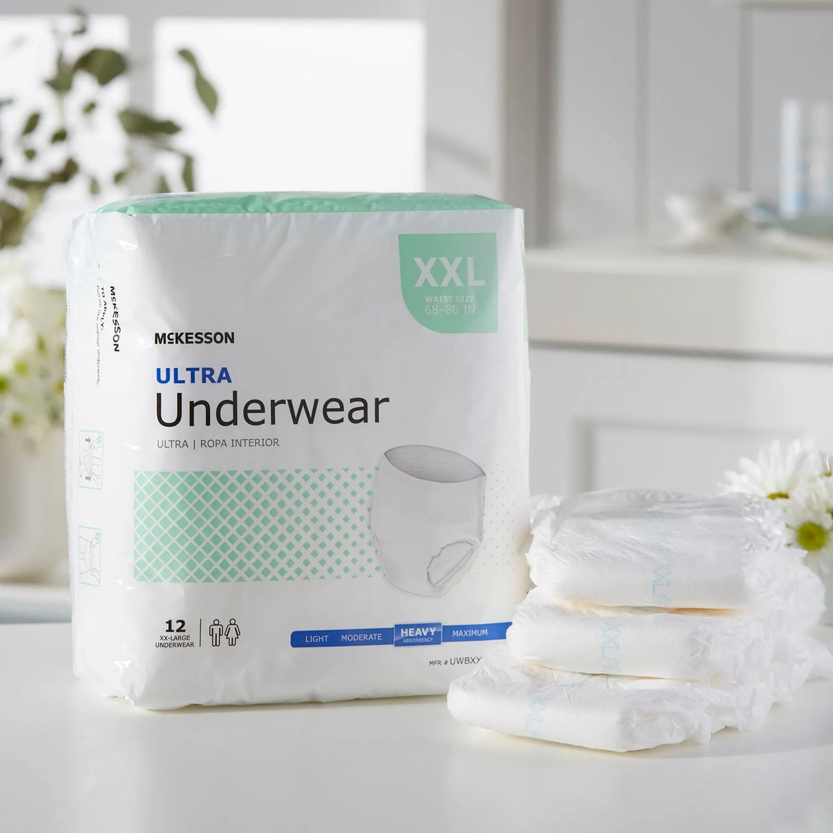 McKesson Ultra Heavy Absorbent Underwear, 2X-Large McKesson Ultra