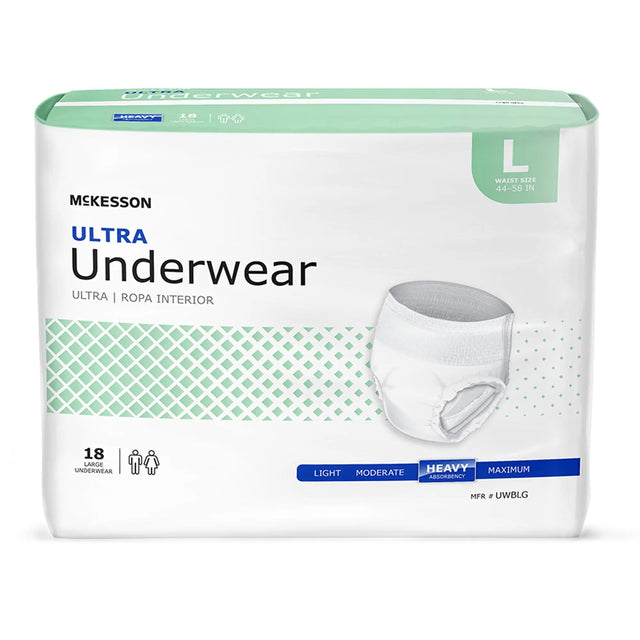 McKesson Ultra Heavy Absorbent Underwear, Large McKesson Ultra