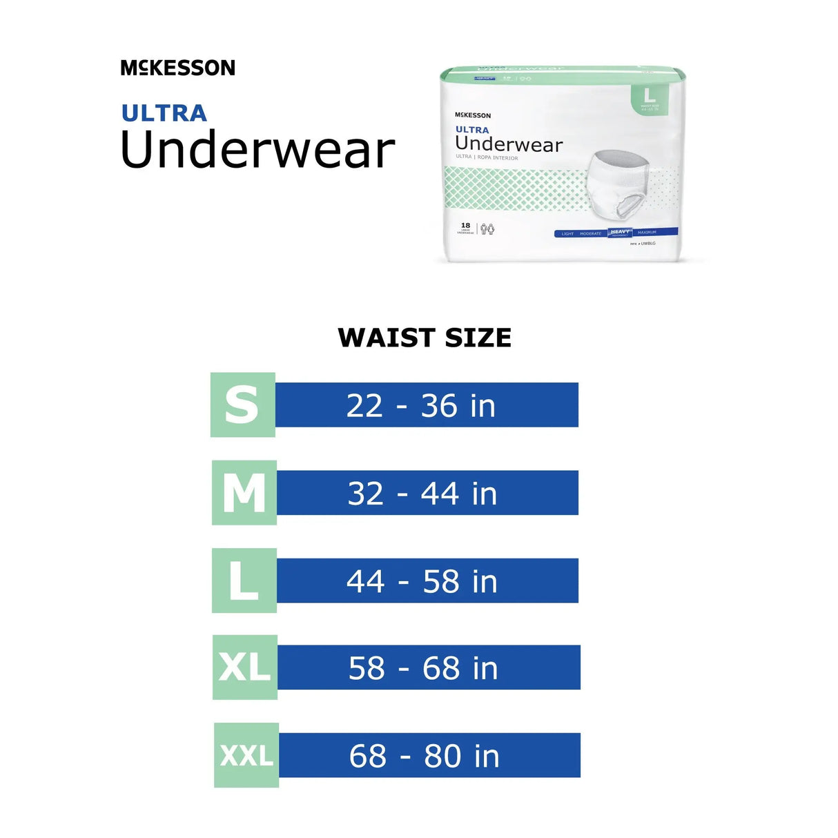 McKesson Ultra Heavy Absorbent Underwear, Small McKesson Ultra