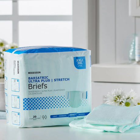 McKesson Ultra Plus Bariatric Incontinence Brief McKesson Ultra Plus Stretch