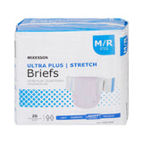 McKesson Ultra Plus Stretch Heavy Absorbency Incontinence Brief, Medium McKesson Ultra Plus Stretch