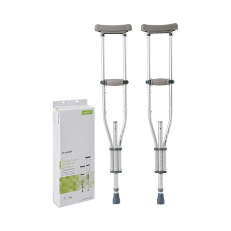 McKesson Underarm Crutches, 4 ft. 6 in. - 6 ft. 6 in. McKesson