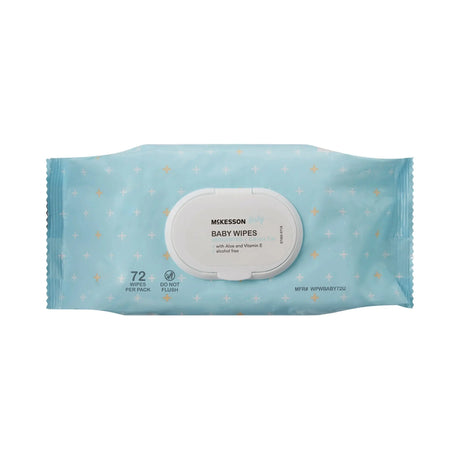 McKesson Unscented Baby Wipe, Soft Pack McKesson